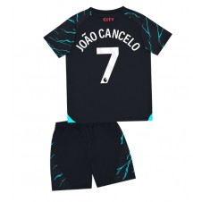 Manchester City Joao Cancelo #7 Tredjeställ Barn 2023-24 Korta ärmar (+ Korta byxor)